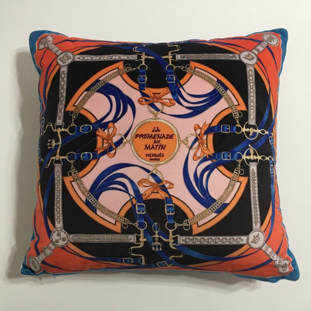 Velvet Multicolor Cushion Cozy Home 18" Squared Accent Pillow